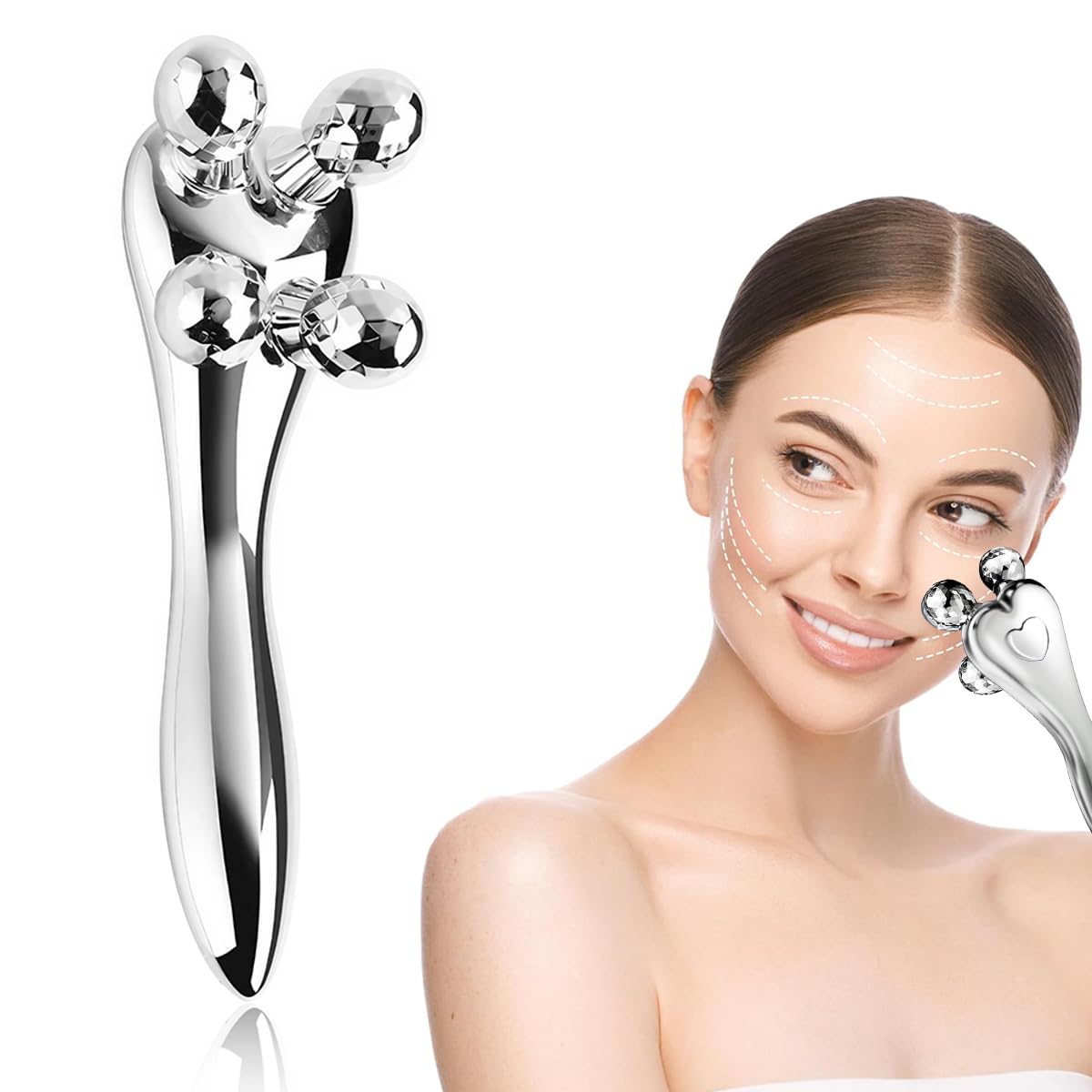 MAYCREATE Face Roller Facial Roller Face Massager for Face Lift, Skin Care Roller for Face Neck Body, Reduce Puffiness Remove Wrinkles, Gift for Women MAYCREATE Face Roller Facial Roller Face Massager for Face Lift, Skin Care Roller for Face Neck Body, Reduce Puffiness Remove Wrinkles, Gift for Women